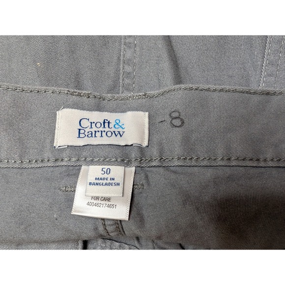 Croft & Barrow‎ Mens Cargo Shorts Size 50 Gray Casual Elastic Waist - Picture 6 of 7